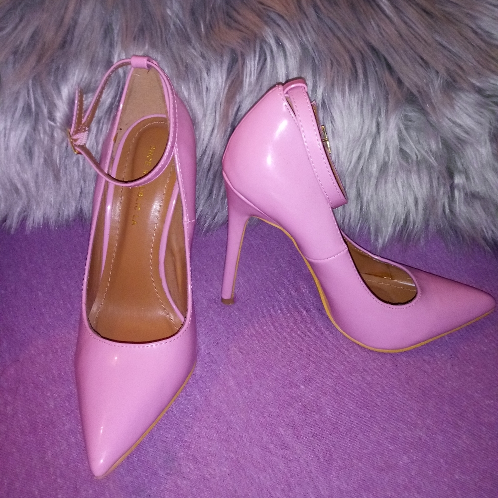 Patent Baby Pink Pumps